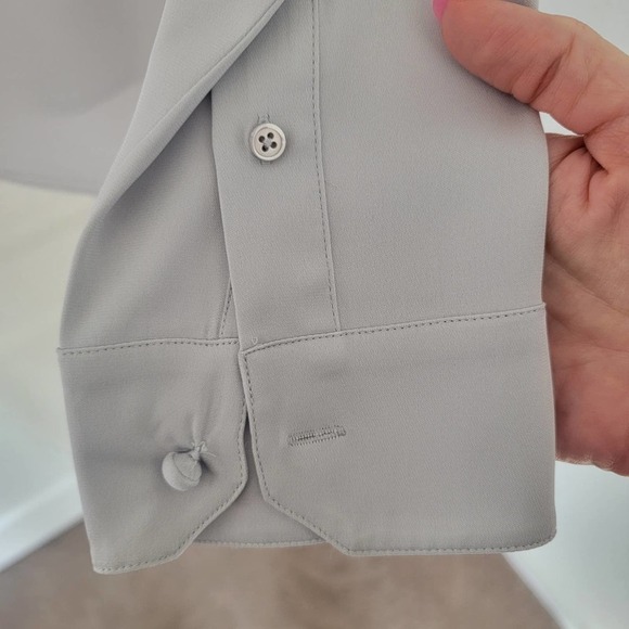 Helmut Lang Long Sleeve Grey Blouse Size M - Picture 4 of 6